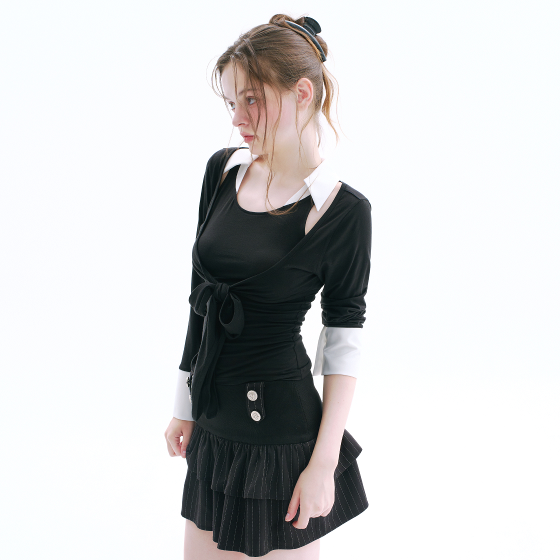 아크메서드 엘렌 레이어드 볼레로 세트 - 화이트(ARCMETHOD Ellen Layered Bolero Set - White) - 5