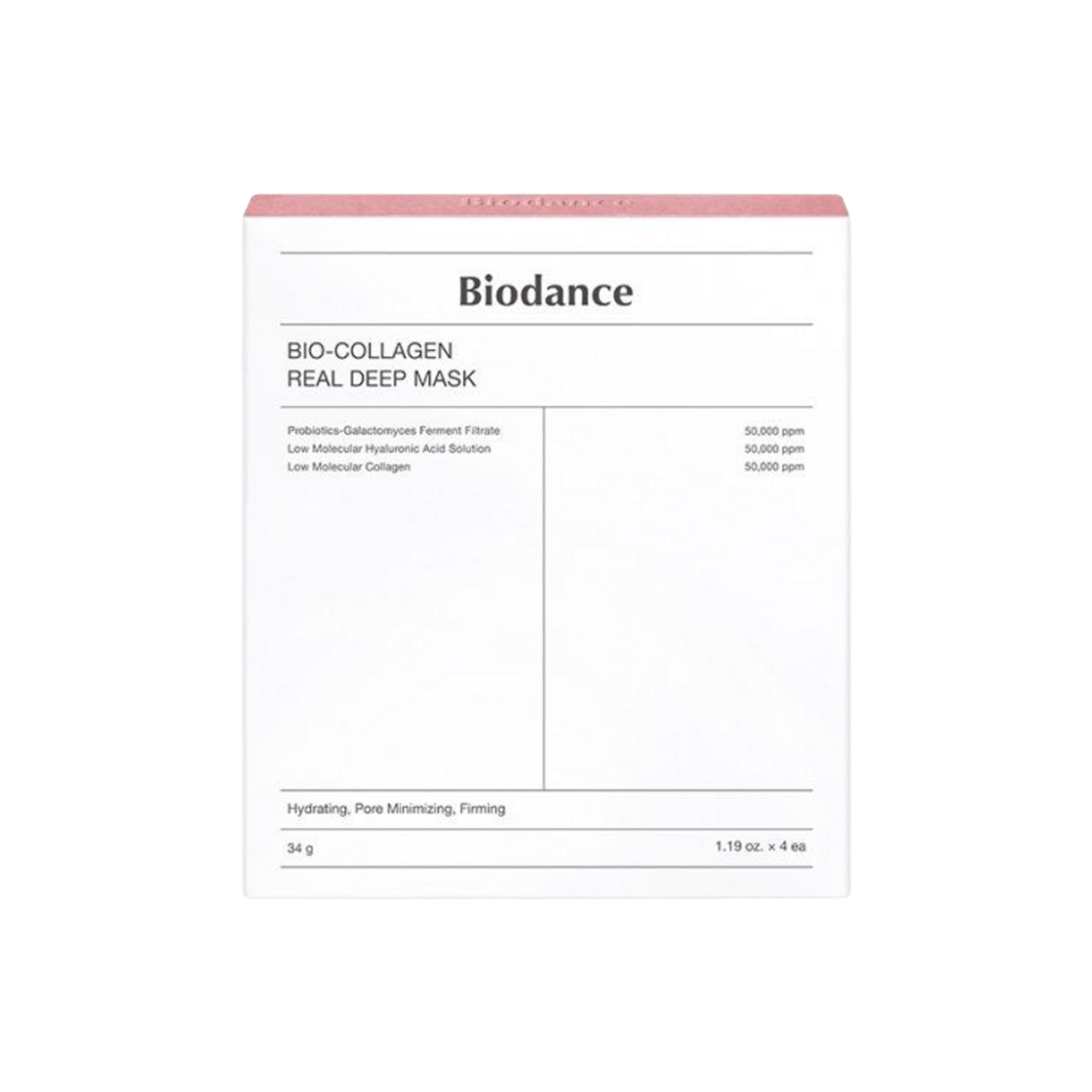 바이오던스 바이오 콜라겐 리얼 딥 마스크 팩(Biodance Bio Collagen Real Deep Mask Pack (4 Pack))