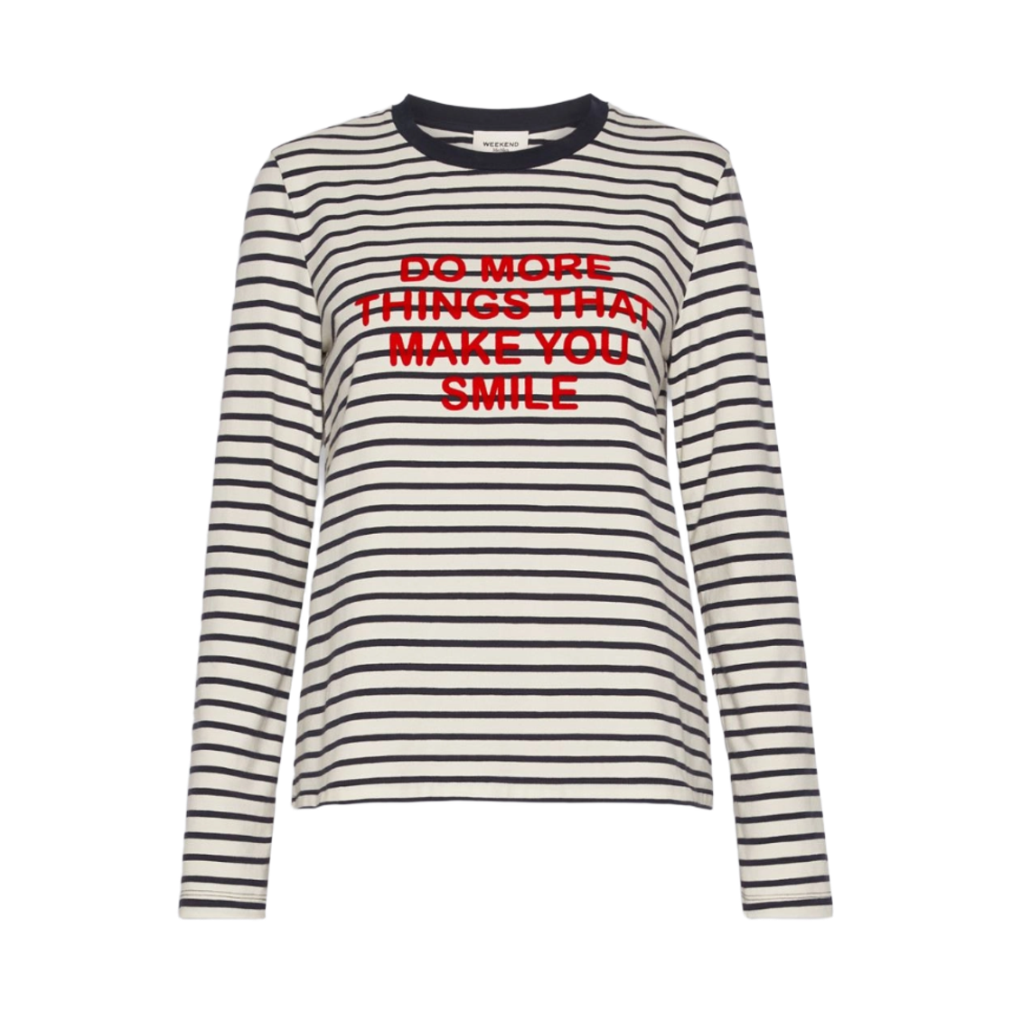 (W) 위켄드 막스마라 비치노 코튼 티셔츠 네이비((W) Weekend Max Mara Vicino Cotton T-Shirt Navy)