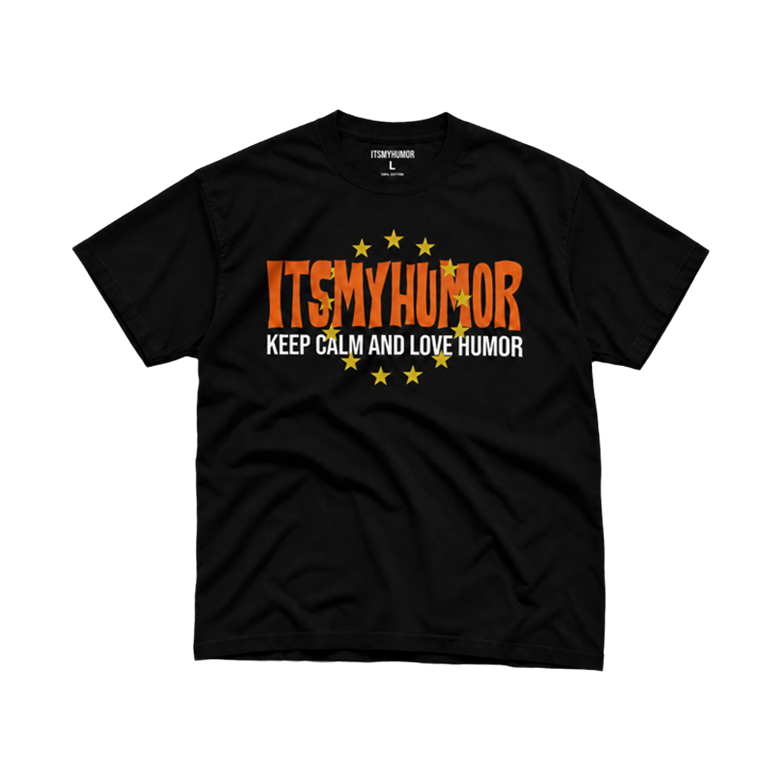 IMHTLHB ITSMYHUMOR Love Humor Tee Black