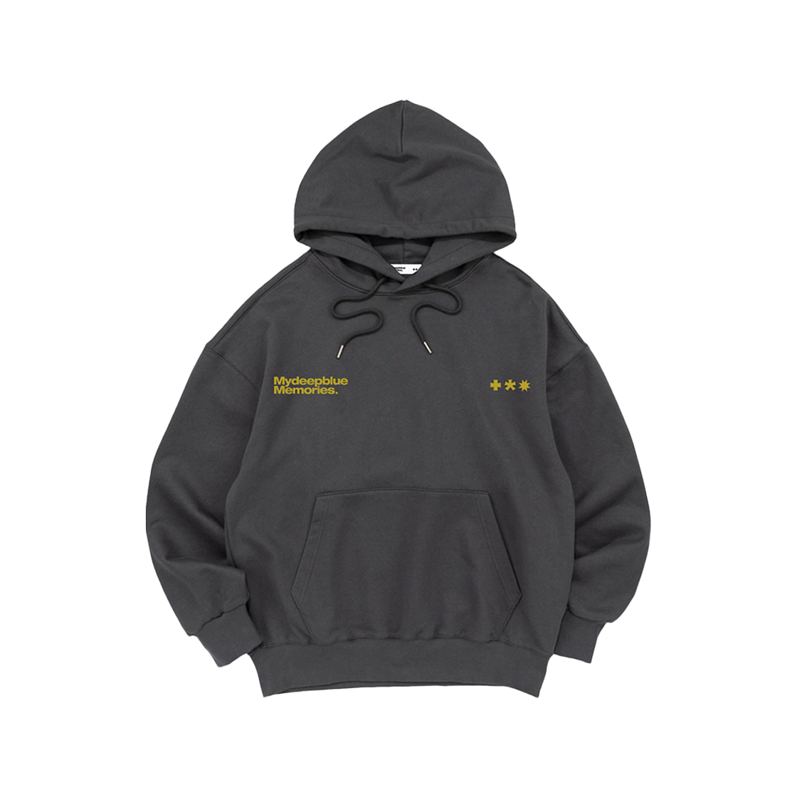 마이딥블루메모리즈 심볼 로고 후드티 차콜(MydeepblueMemories HD MM Symbol Logo Hoodie Charcoal) - 2