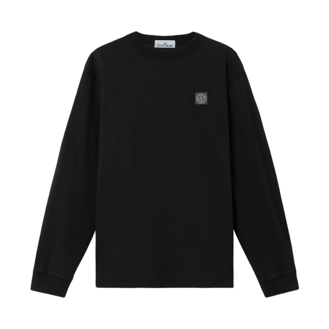 L2S1521000-25S0057-V0029 Stone Island 2100025 Organic Cotton Jersey Fissato Effect Slim-Fit Long-Sleeve T-Shirt with Fissato Effect Black - 26FW