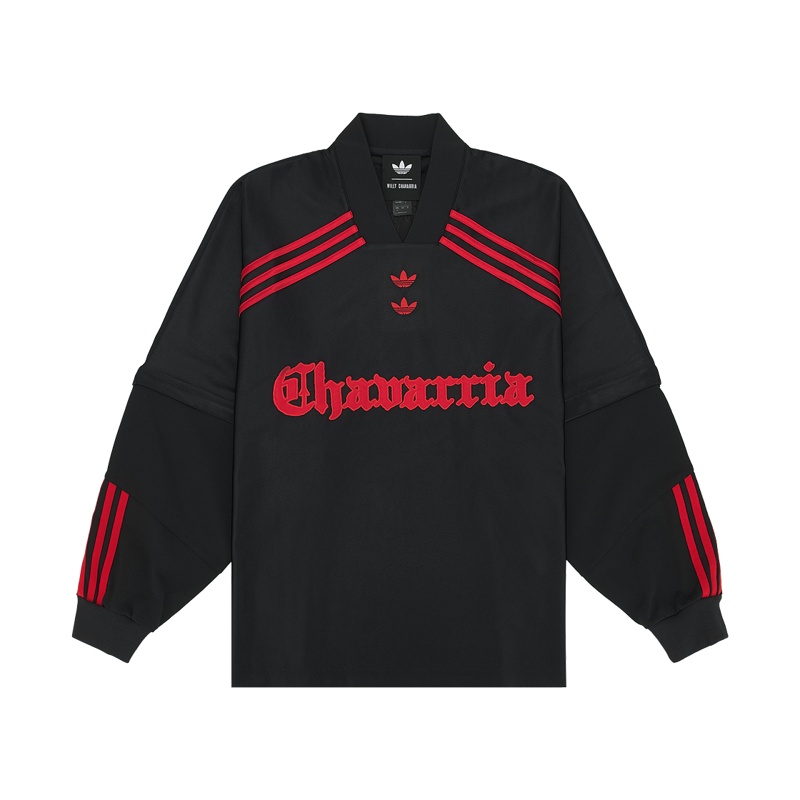 KZ3116 Adidas x Willy Chavarria Long Sleeve Jersey Black - US Sizing