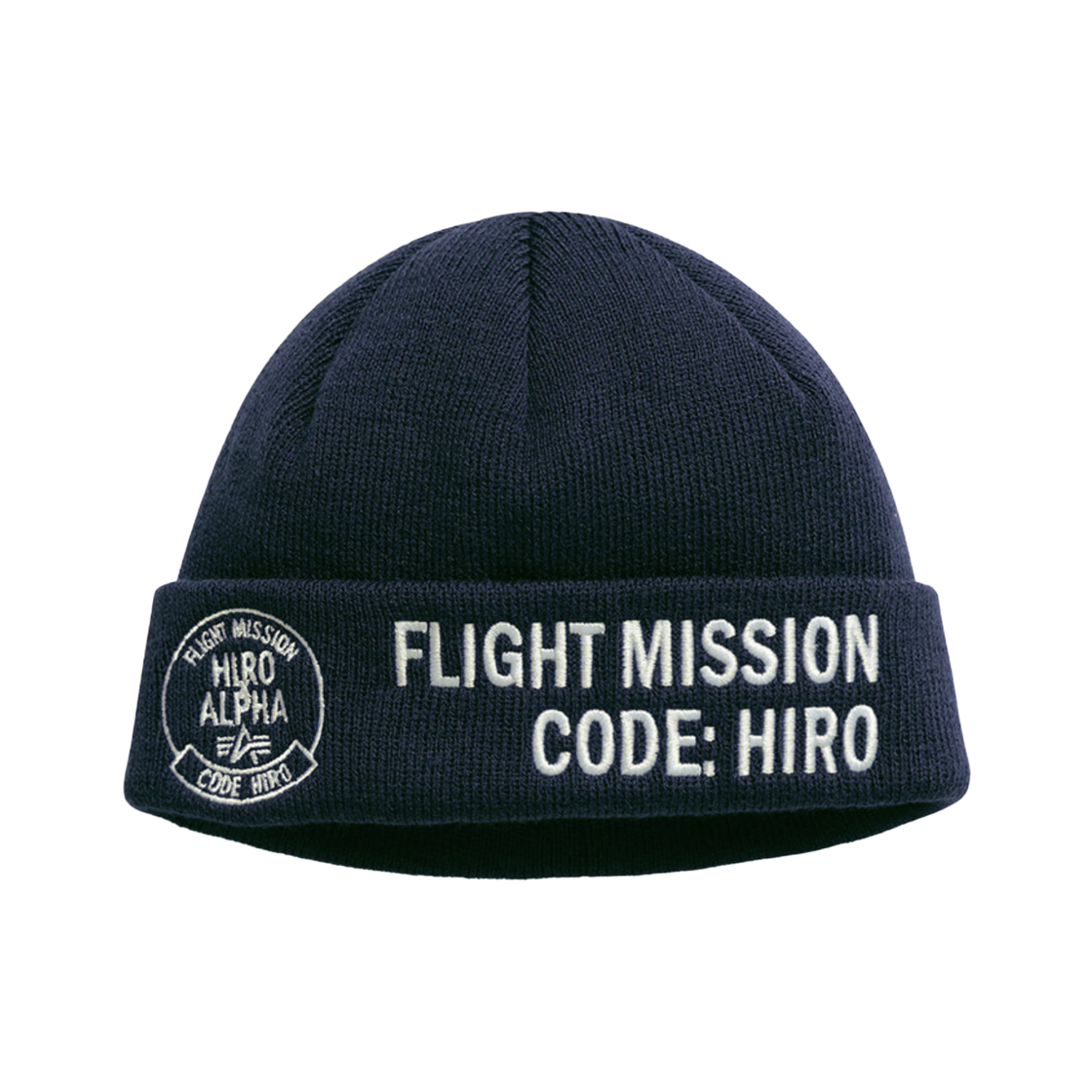 (키즈) 히로 x 알파 인더스트리즈 비니 네이비((Kids) Hiro x Alpha Industries Beanie Navy)