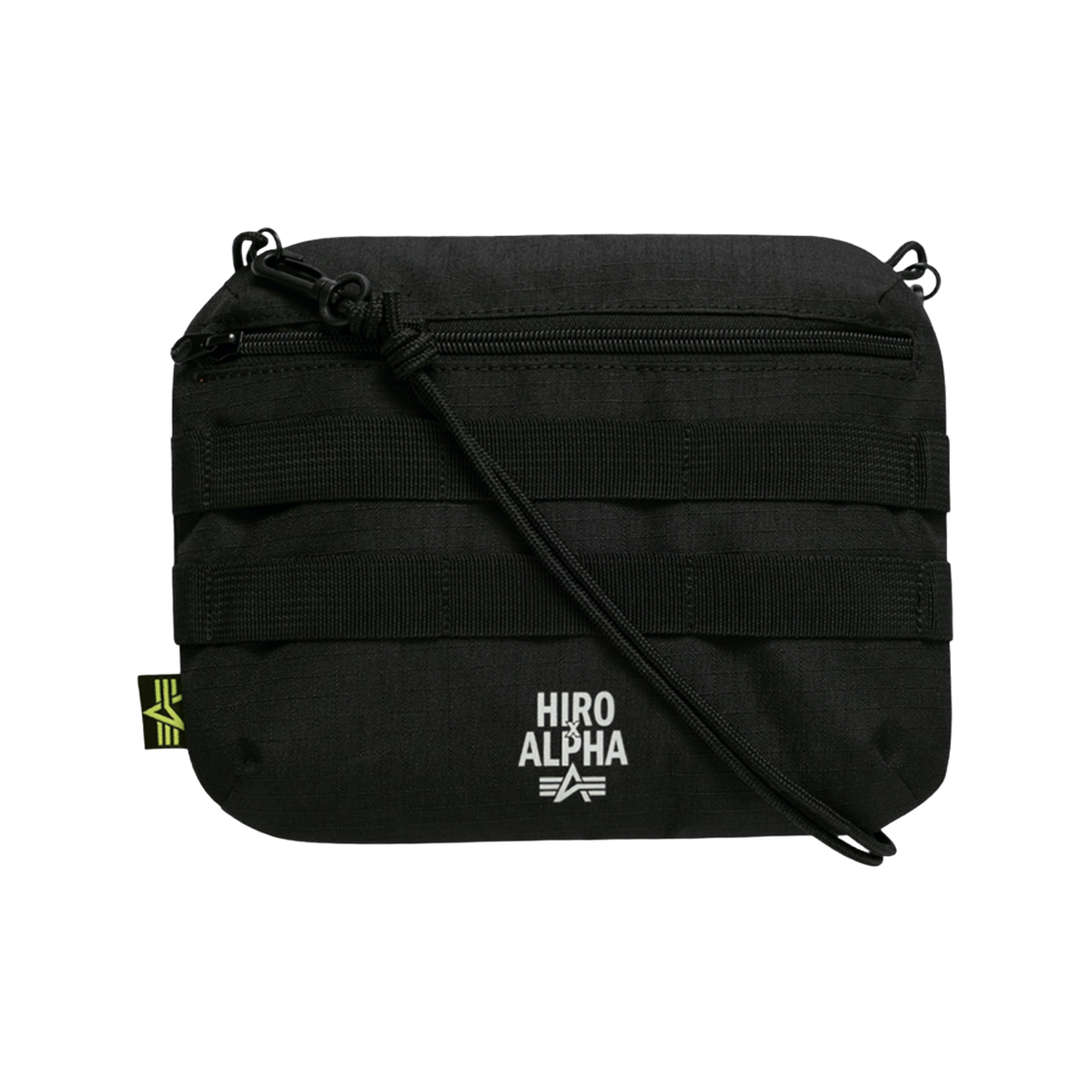 히로 x 알파 인더스트리즈 사코슈 백 블랙(Hiro x Alpha Industries Sacoche Bag Black)