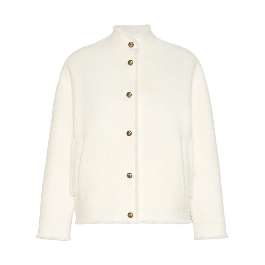 PALMIZI-001 (W) Max Mara Palmizi Virgin Wool Jacket White