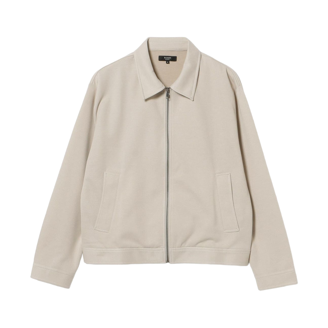 42-13-0167-639 Beams Heart Moisture Wicking and Quick Drying Basic Pique Knit Blouson Beige