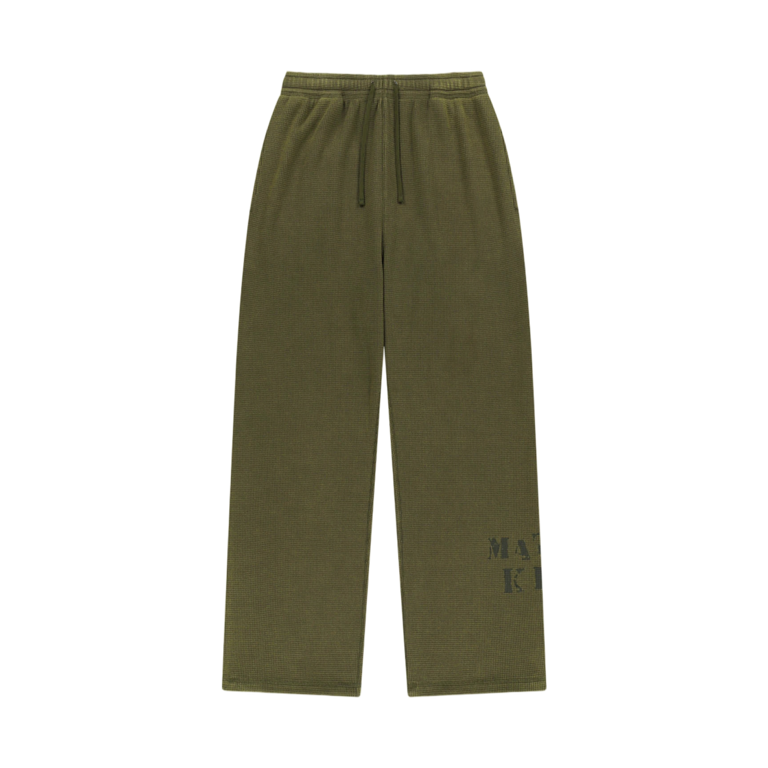 MK269OPT335UKH Matin Kim Washed Waffle Pants In Khaki