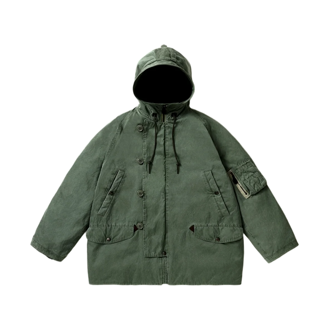 26AAP-01-35 A.Presse Vintage Silk Custom N-3B Flight Jacket Sage - 26FW