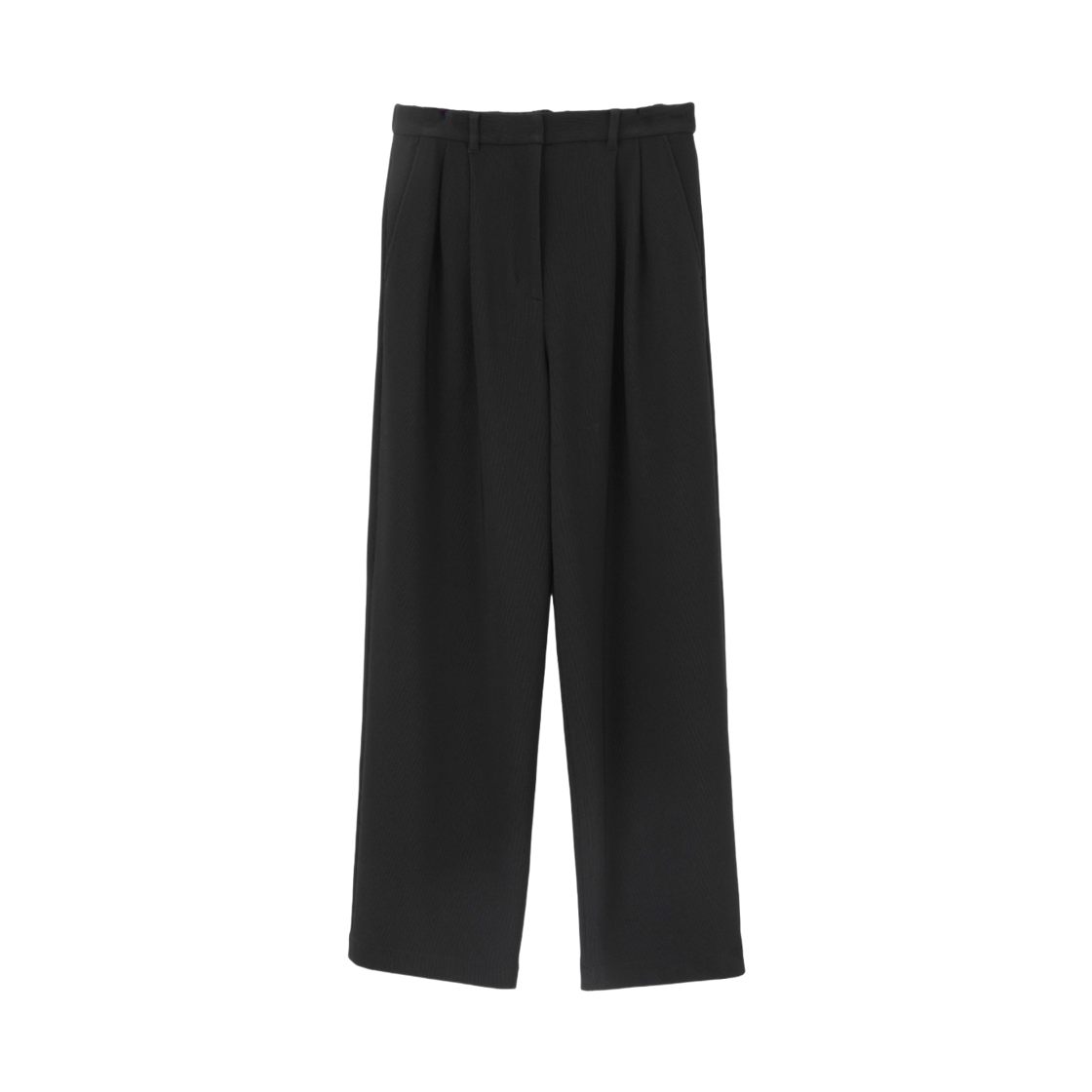 11110-7103 CLANE Rib Stripe Tuck Pants