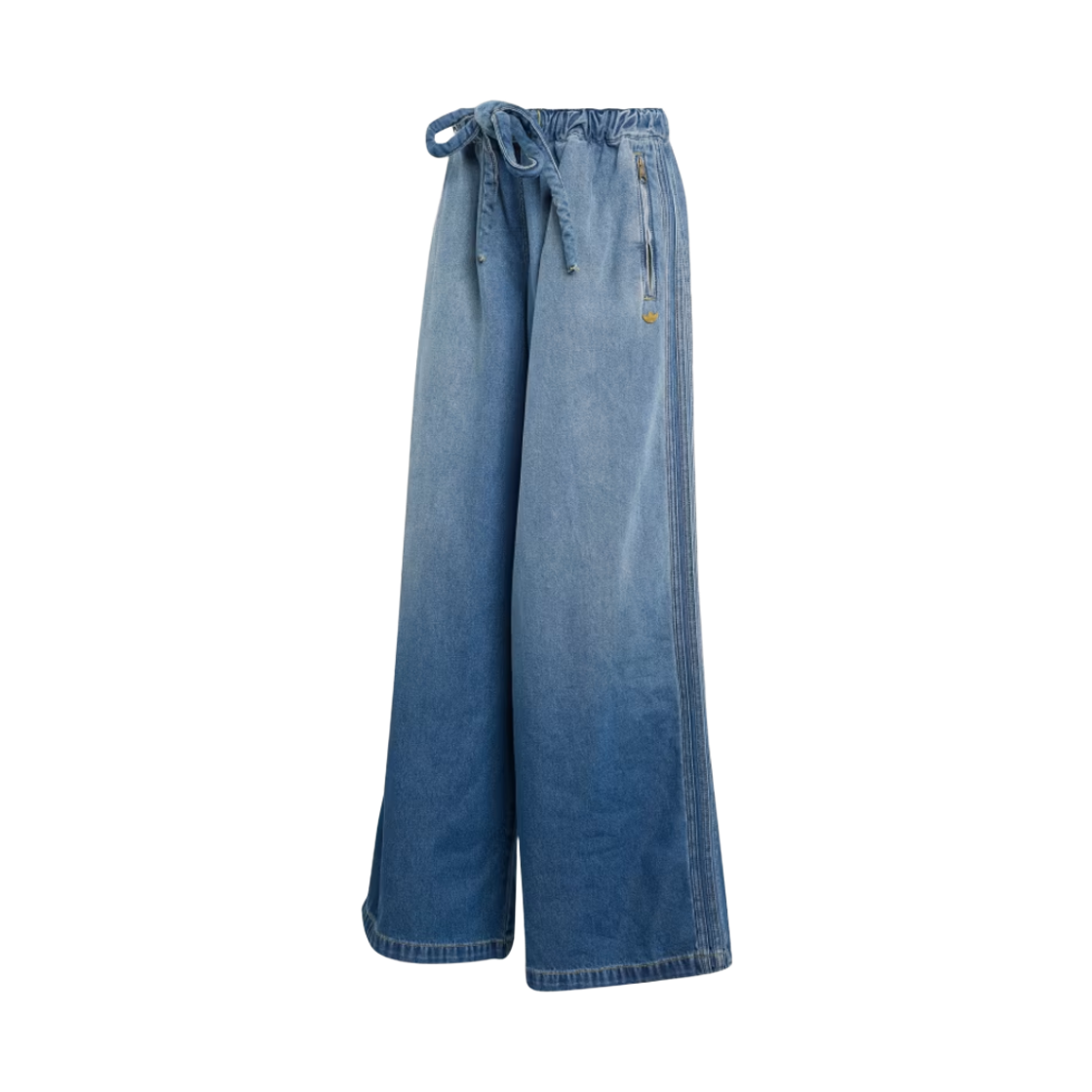 KE1071 (W) Adidas Denim Track Pants Blue - KR Sizing