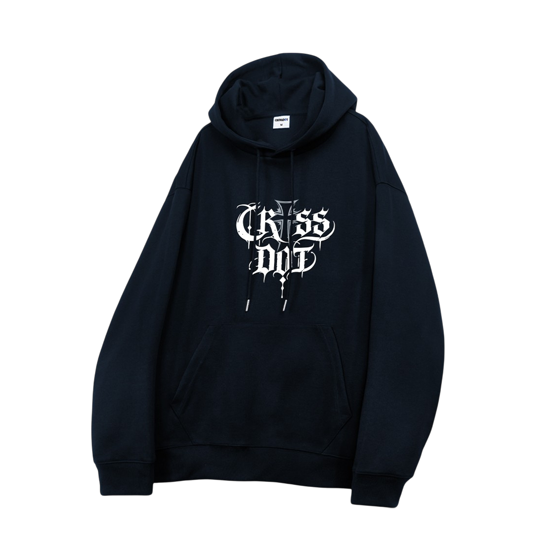 CRDI_4006_Navy CROSSDOT Blank Oversized fit hooded t-shirt 5 Color [CRDI_4006]_Navy