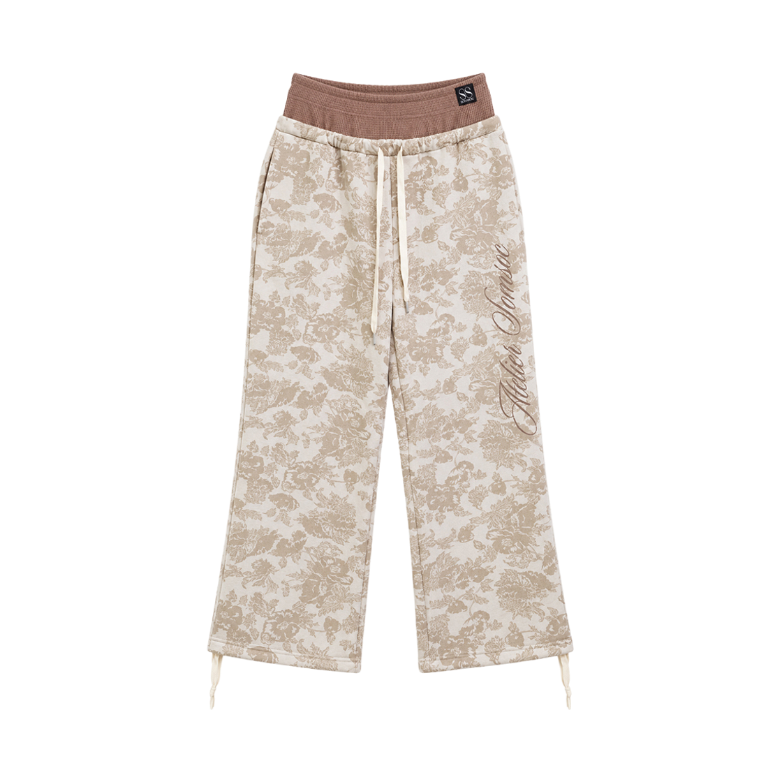 SC2603PT03BE SOMSOC Yvette Bloom Double Layered Pants Beige