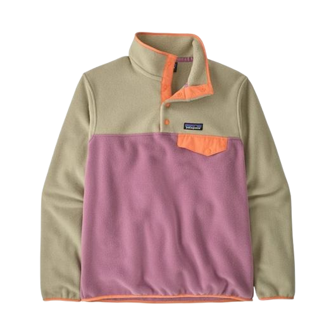 25455 (W) Patagonia Lightweight Synchilla Snap-T Fleece Pullover Light Violet