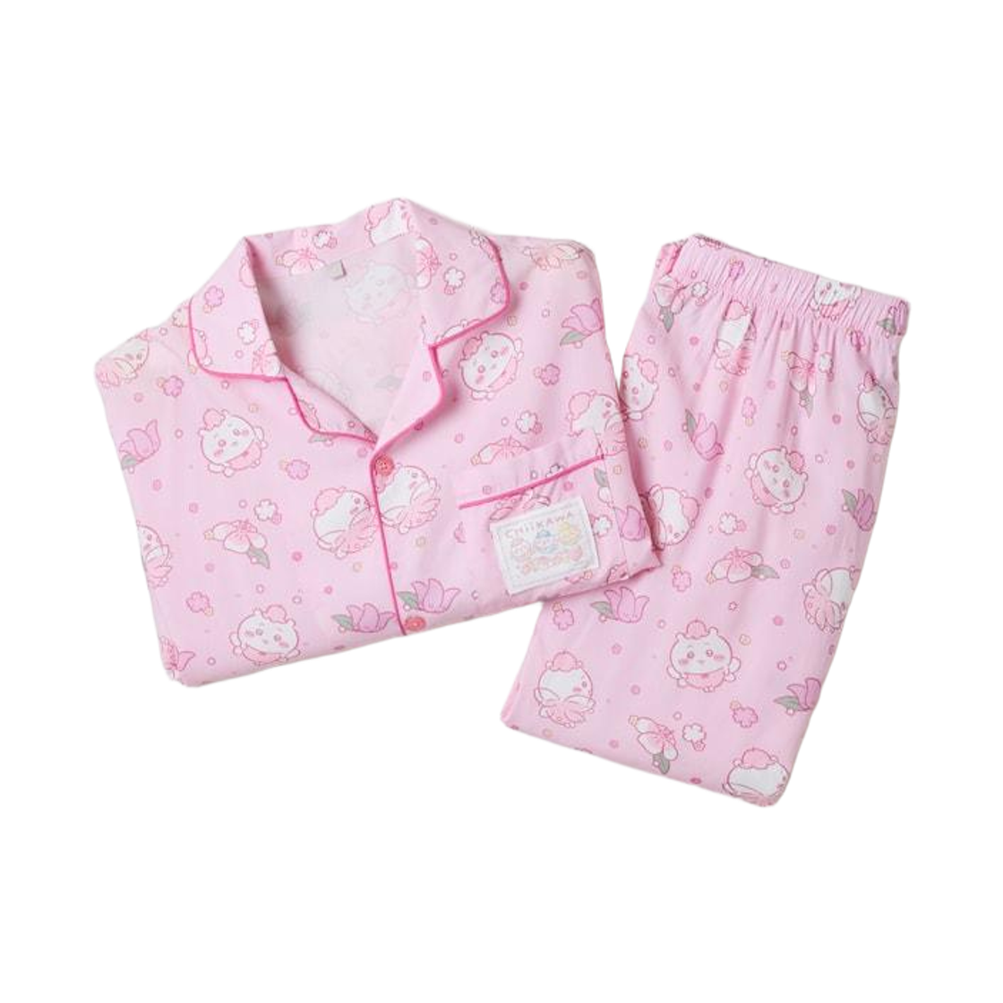 SPPPG49U05 Spao x Chiikawa Long Sleeve Pajama Pink