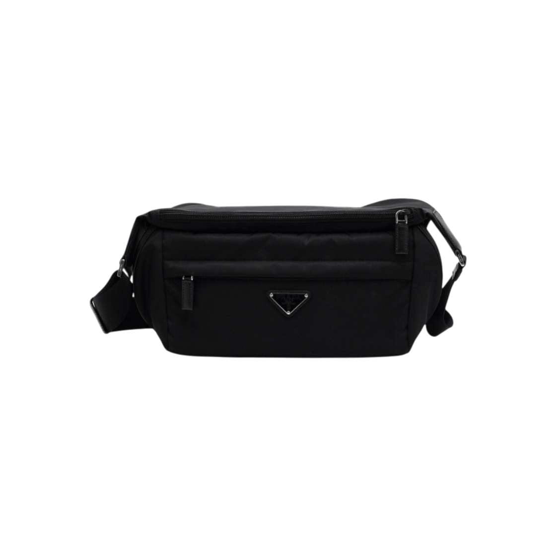 ITHE39DR5P6G Prada Black ReNylon Biker Medium Crossbody Bag