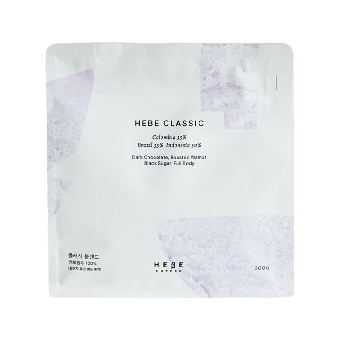 헤베커피 클래식 블렌드 홈카페 고소한 원두 200g(Hebe Coffee Classic Blend 200g) - 1
