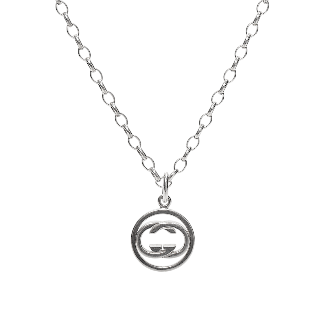 ITJ7MGASHFRG Gucci Interlocking G Silver Necklace