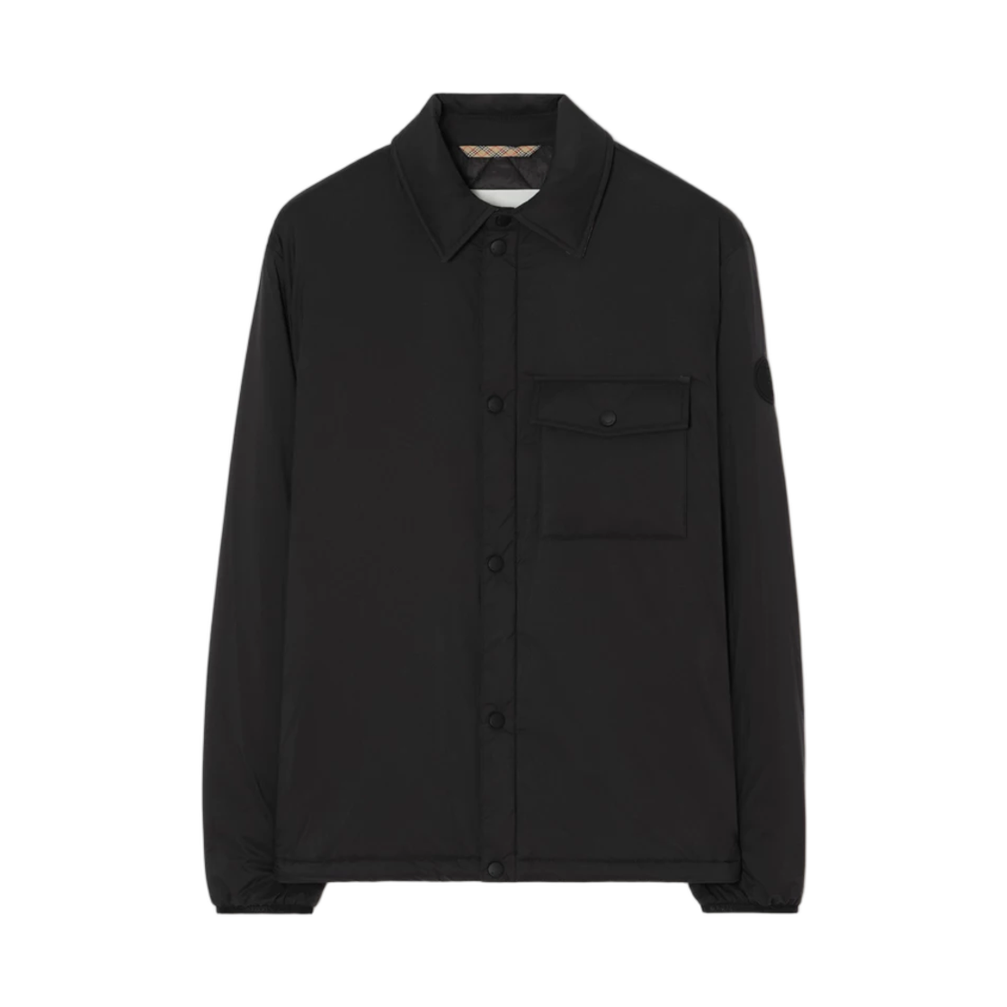 8130141 Burberry Nylon Dalewood Overshirt Black