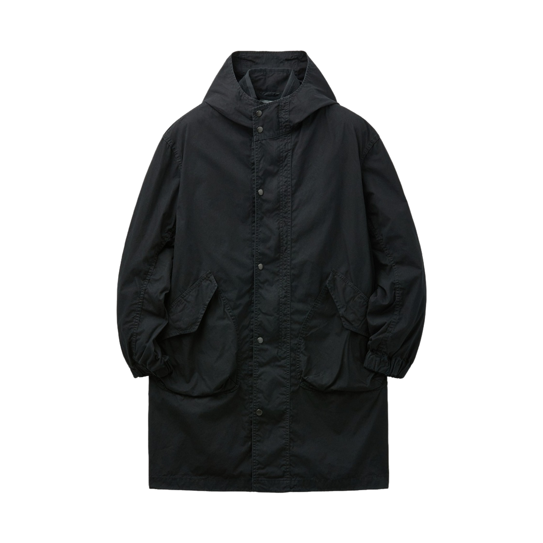 SVCAW26001BKX Series Sage De Cret Oxford Three-Way Hooded Coat Black