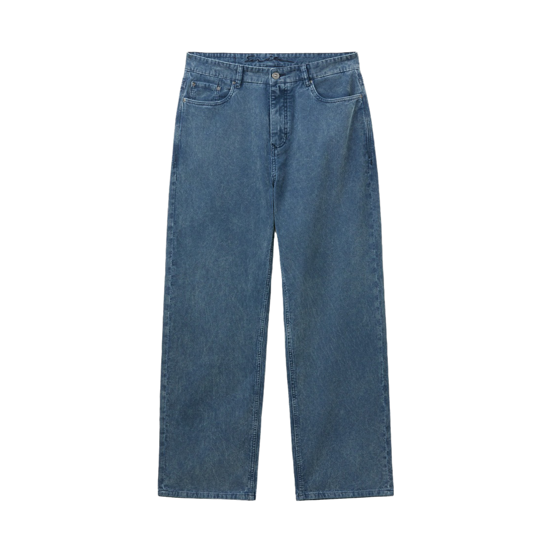 SAPDW26401BUX Series Washed Corduroy Wide Denim Pants Blue