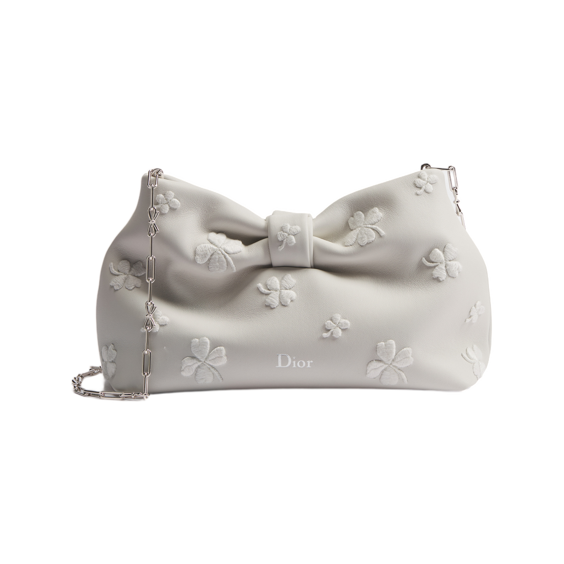 M0715PUJA-M933 Dior Bow Bag Small White