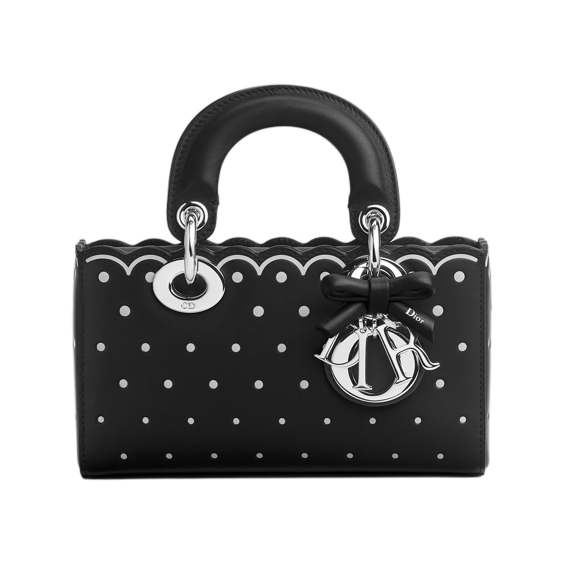 M0664PIUX-M45I Dior Lady D-Joy Bag Mini Black White