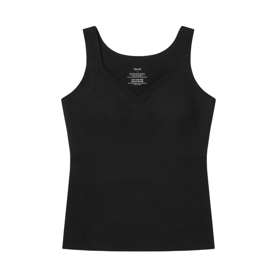 V1026-BT04 Warm Touch V-Neck Bra Top Black