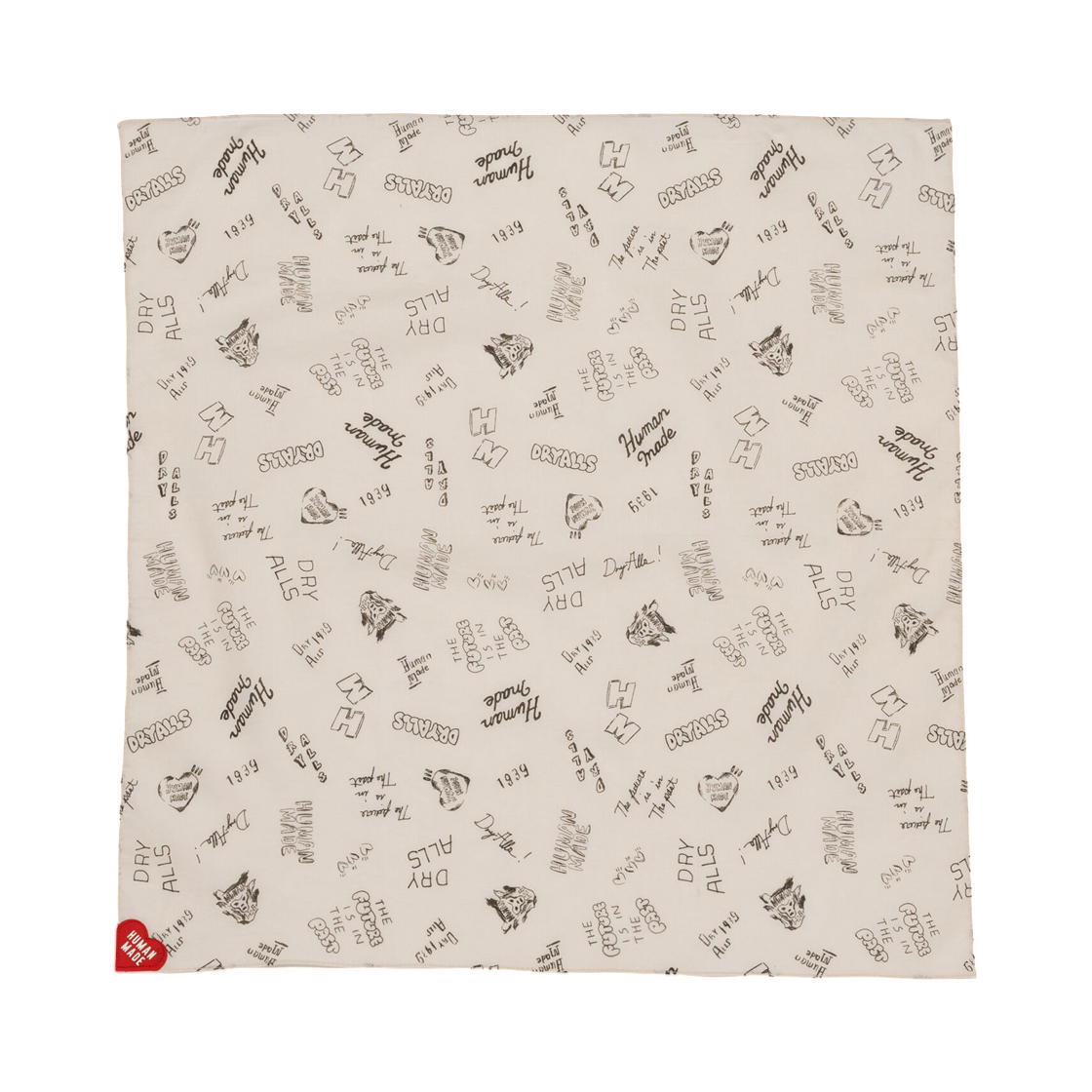 HM32GD094 Human Made Bandana White