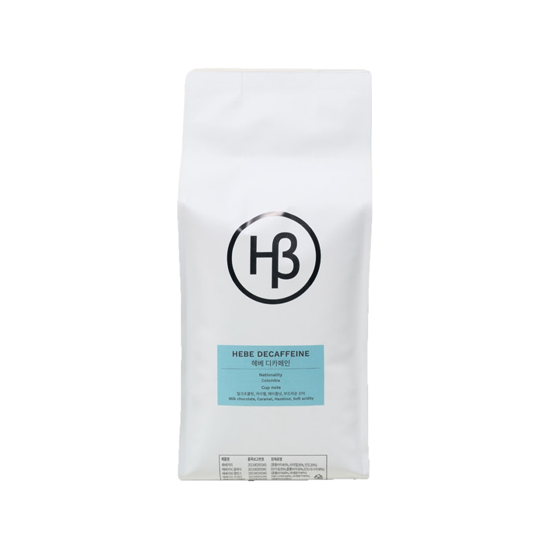 헤베커피 콜롬비아 디카페인 원두 500g(Hebe Coffee Colombia Decaf Blend 500g)