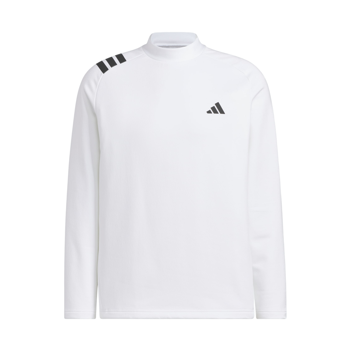 JL7945 Adidas Cold RDY Mock Neck Long Sleeve Polo Shirt Whtie - KR Sizing