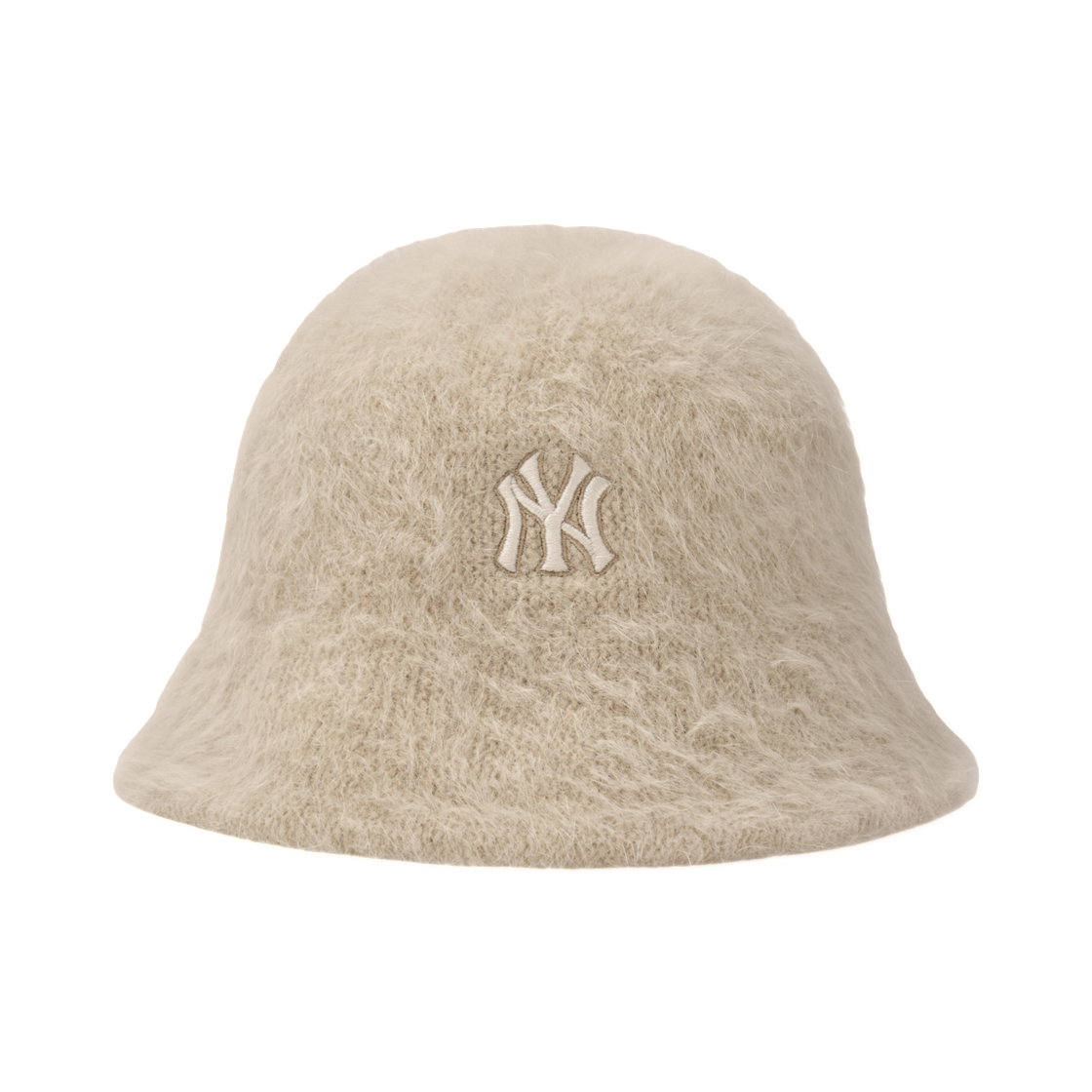 3AHTB0866-50BGL MLB Basic Angora Knit Dome Hat New York Yankees Light Beige