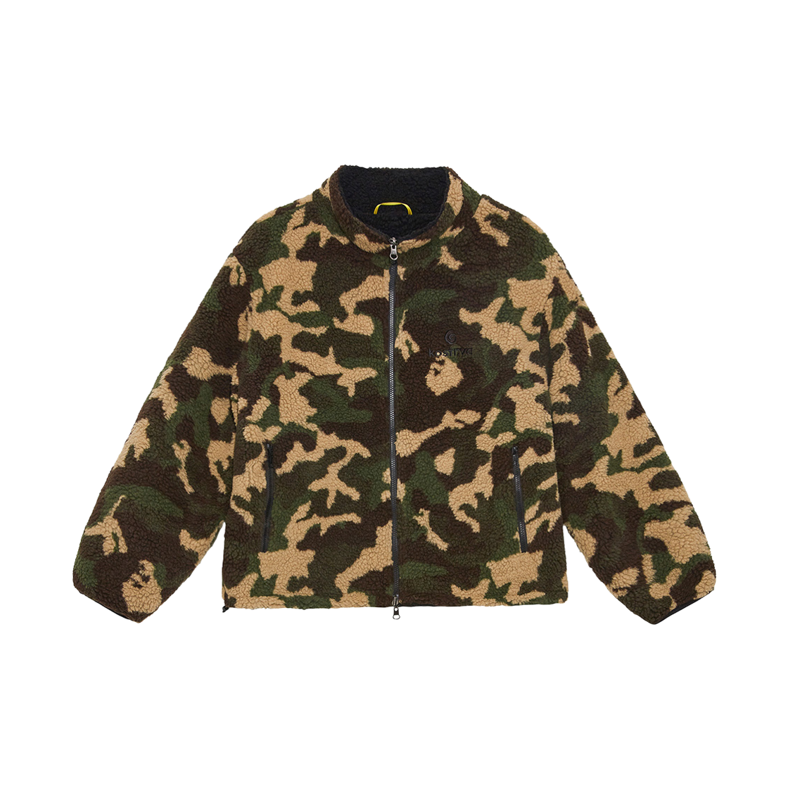 오스트리야 X 코인서울 리버시블 플리스 자켓 카모 블랙(Ostrya X KOIN SEOUL Reversible Fleece Jacket Camo Black)