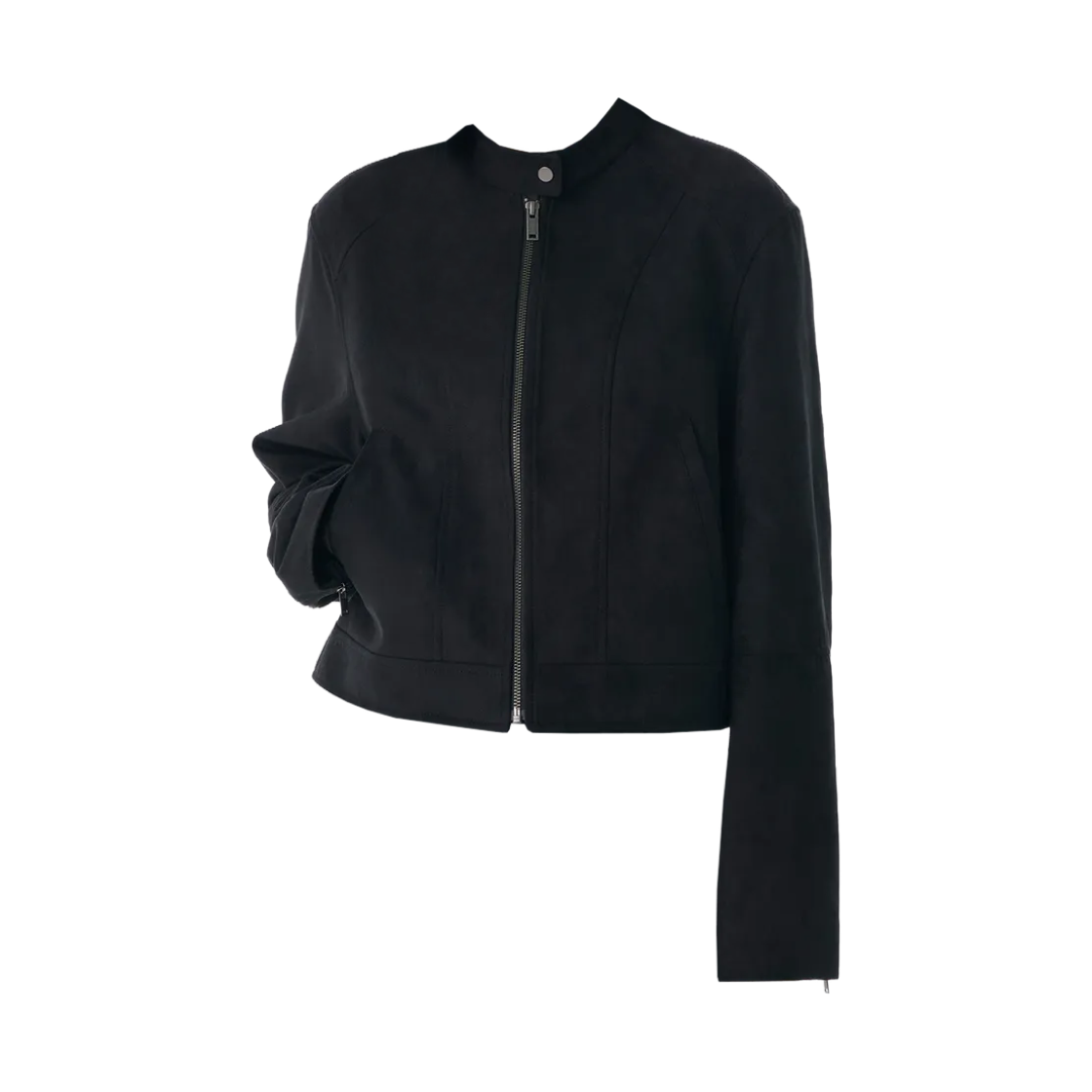 MWDUL501-BK (W) Musinsa Standard Synthetic Suede Racer Jacket Black