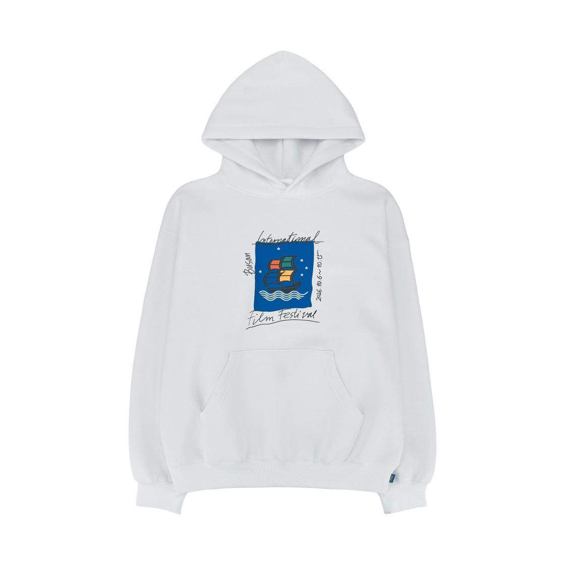 아이앱 스튜디오 x p!tt 오션 오브 시네마 후드 화이트(IAB Studio x p!tt Ocean of Cinema Hoodie White) - 1