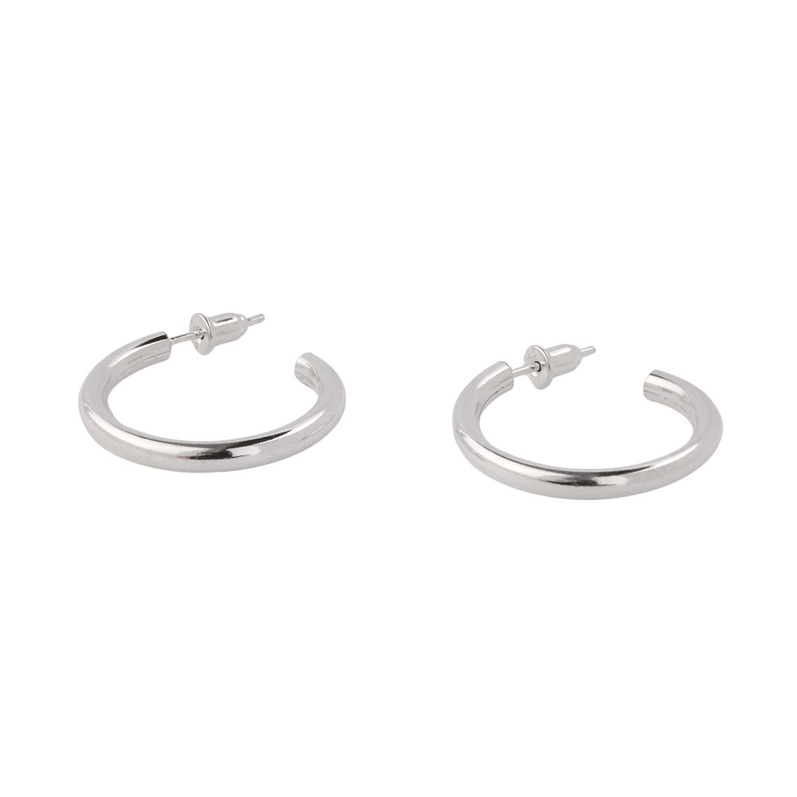 어나더레이어 데이 훕 이어링 실버(Another Layer Day Hoop Earring Silver) - 1
