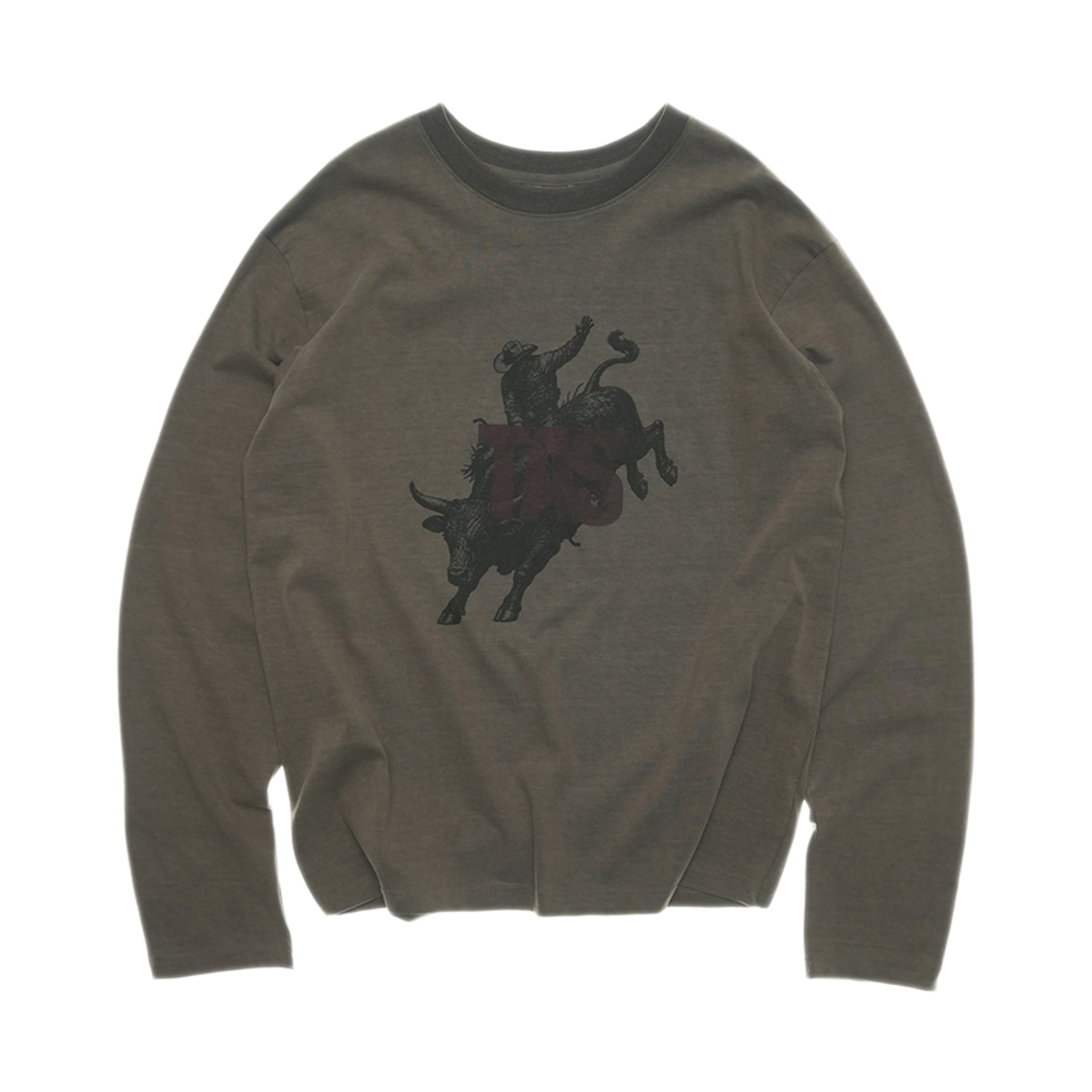 TS-057 TAS Ascent Bull Rider L/S Tee Beige