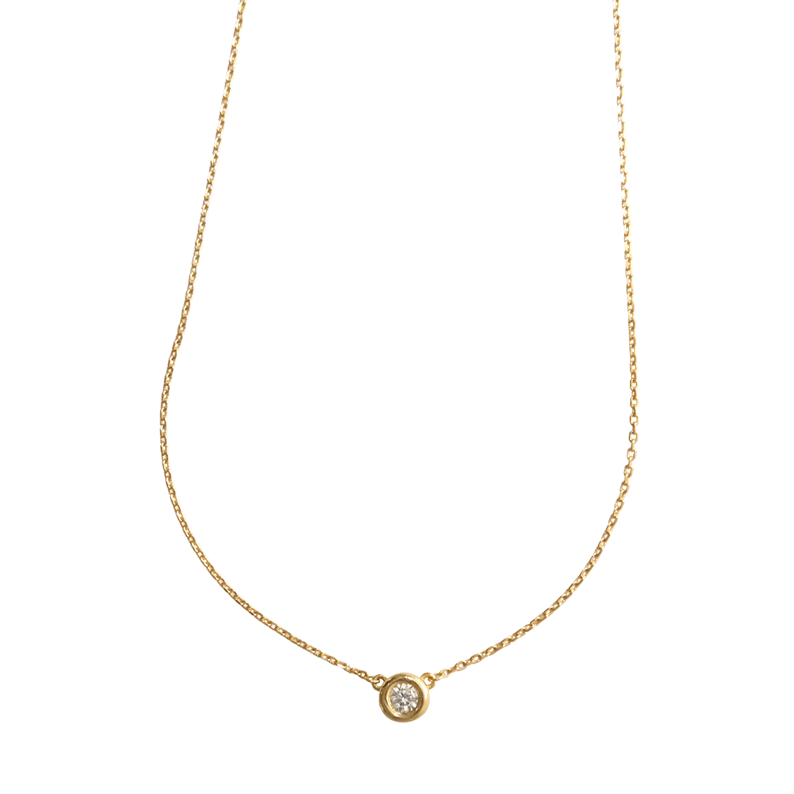 어나더레이어 클레식 베젤 네클리스 골드(Another Layer Classic Bezel Necklace Gold)