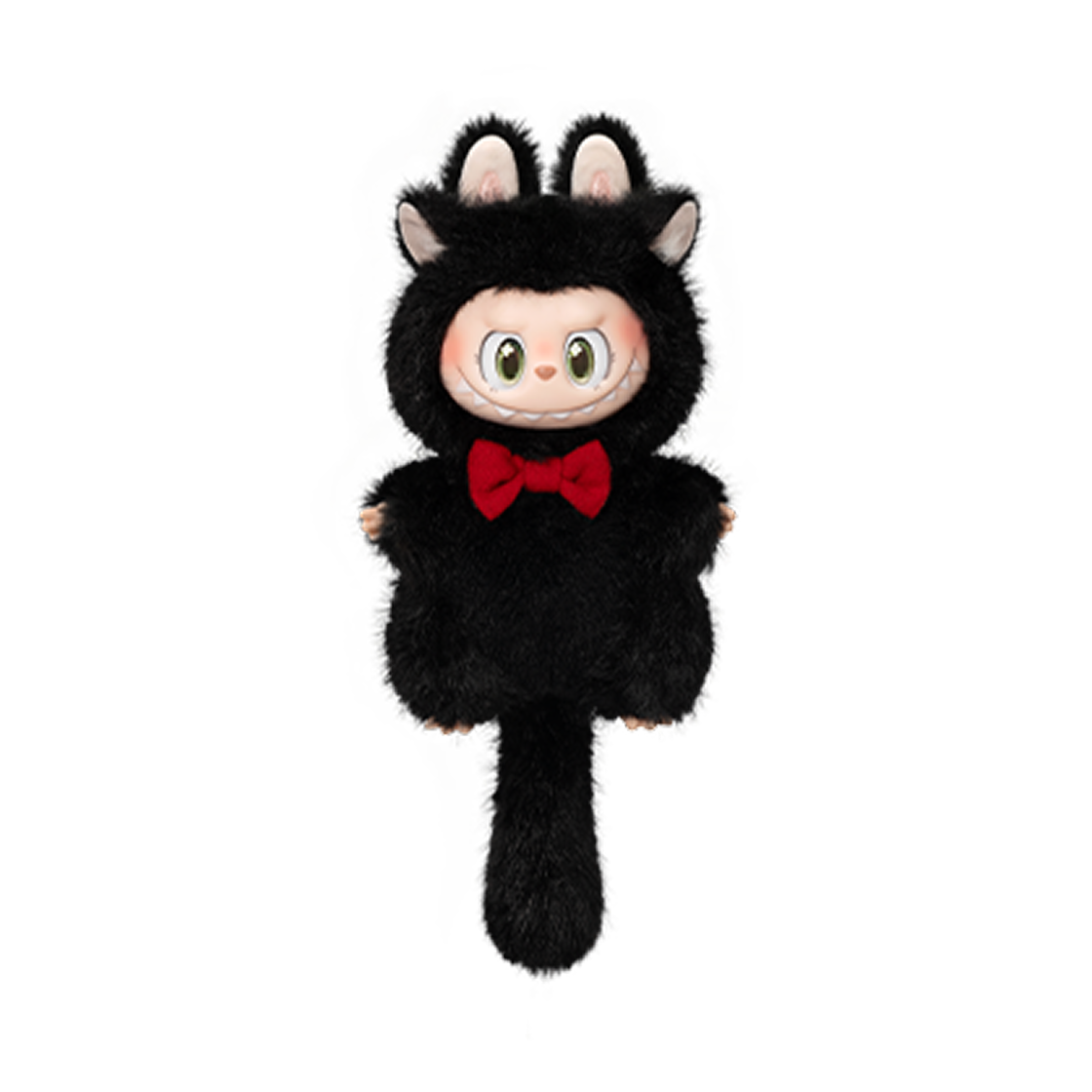 팝마트 더 몬스터즈 캣 모드 온 시리즈 인형 키링 미드나잇 키티 (개봉 박스)(Pop Mart The Monsters Cat Mode On Series Vinyl Plush Pendant Midnight Kitty (Opened Case))