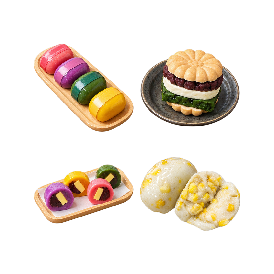 [KREAM 단독] 몰랑이수 앙몰랑인절미, 모나카 시그니처&베스트 세트([KREAM 단독] molangisu Four-Color  Red Bean Butter IInjeolmi Rice Cakes best set)