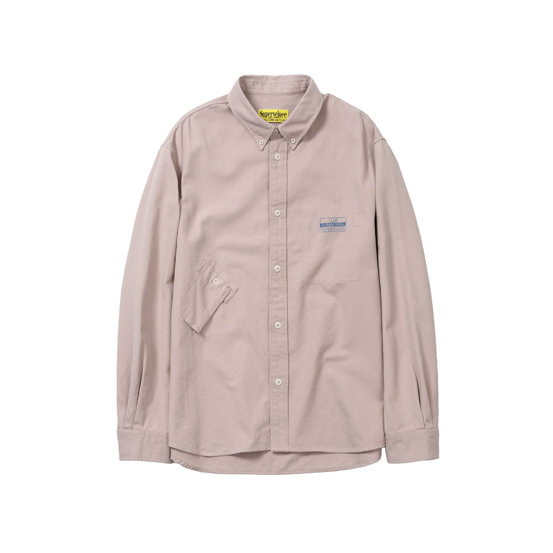 SF2FG093-CH Superveloce Miglia Map Pocket Over Shirt Pale Pink
