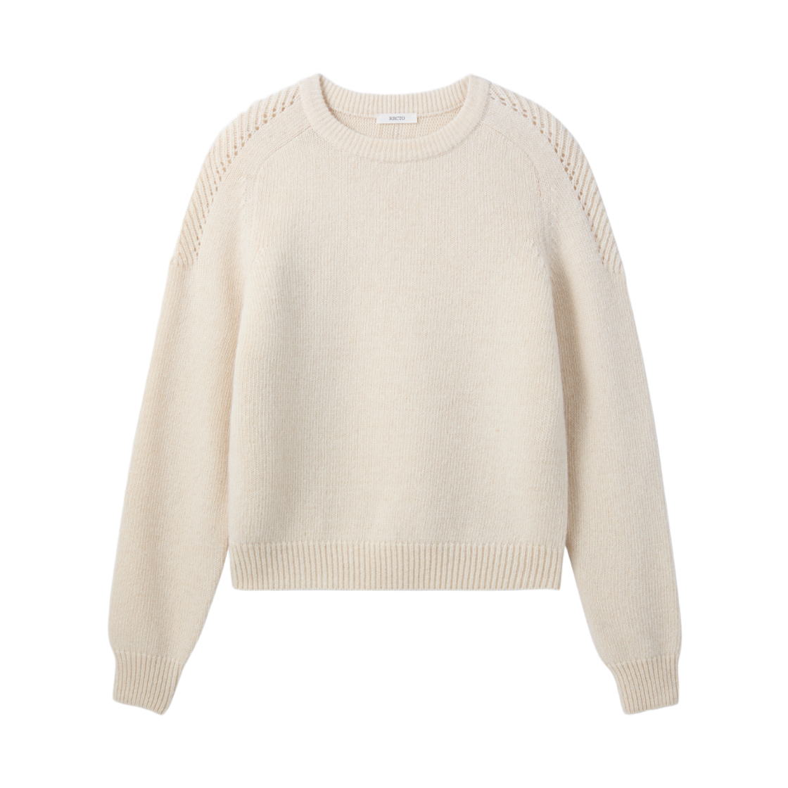 RM26WKTP007IV Recto Shetland Wool Knit Top (Ivory)