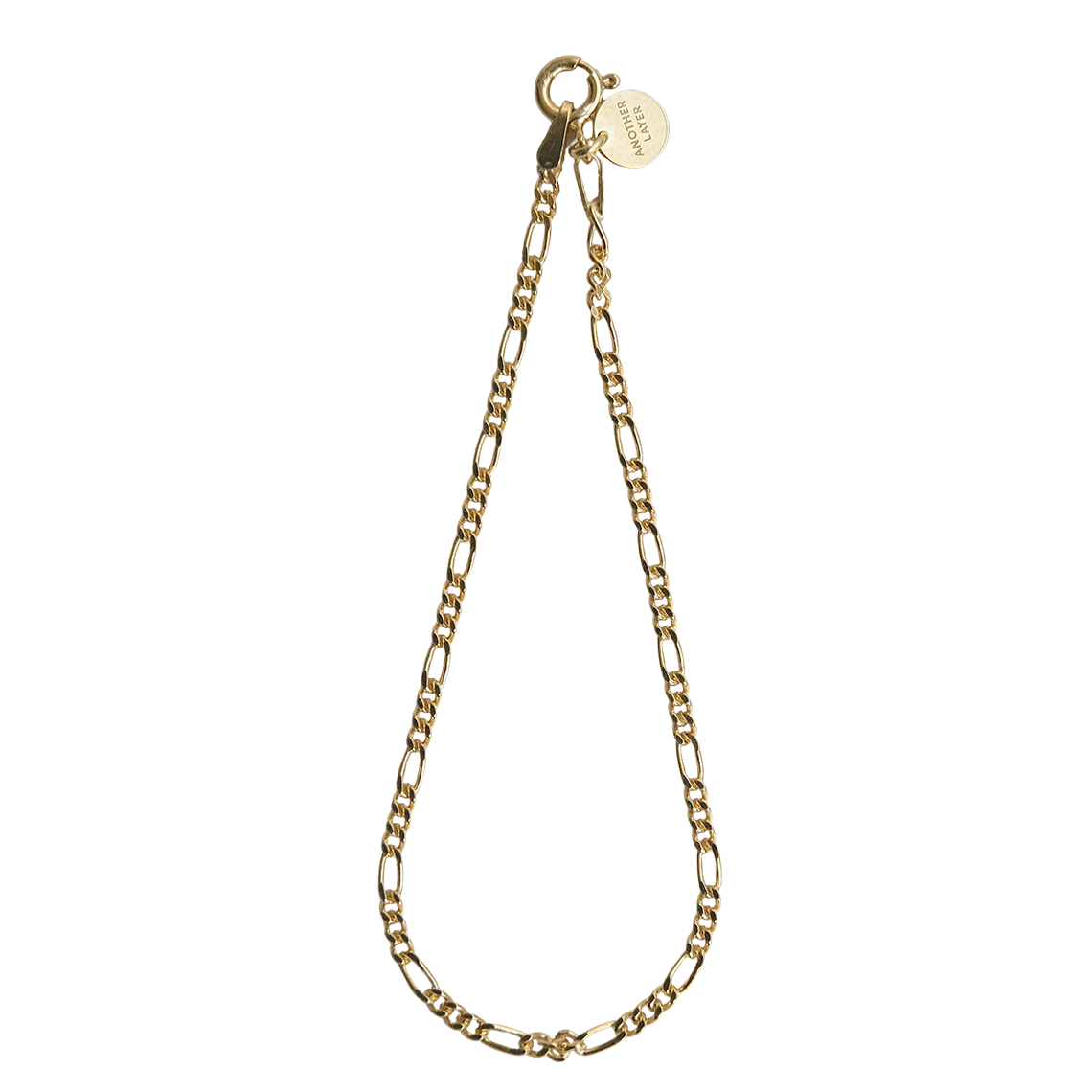 어나더레이어 휘가로 체인 브레이슬릿 골드(Another Layer Figaro Chain Bracelet Gold)