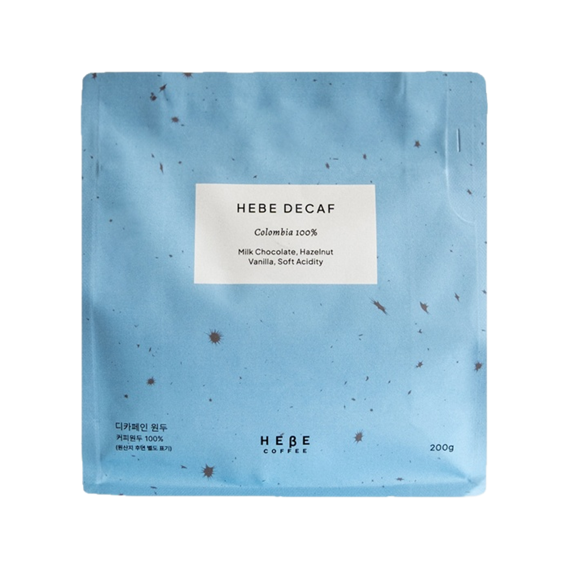 헤베커피 콜롬비아 디카페인 원두 200g(Hebe Coffee Colombia Decaf Blend 200g)