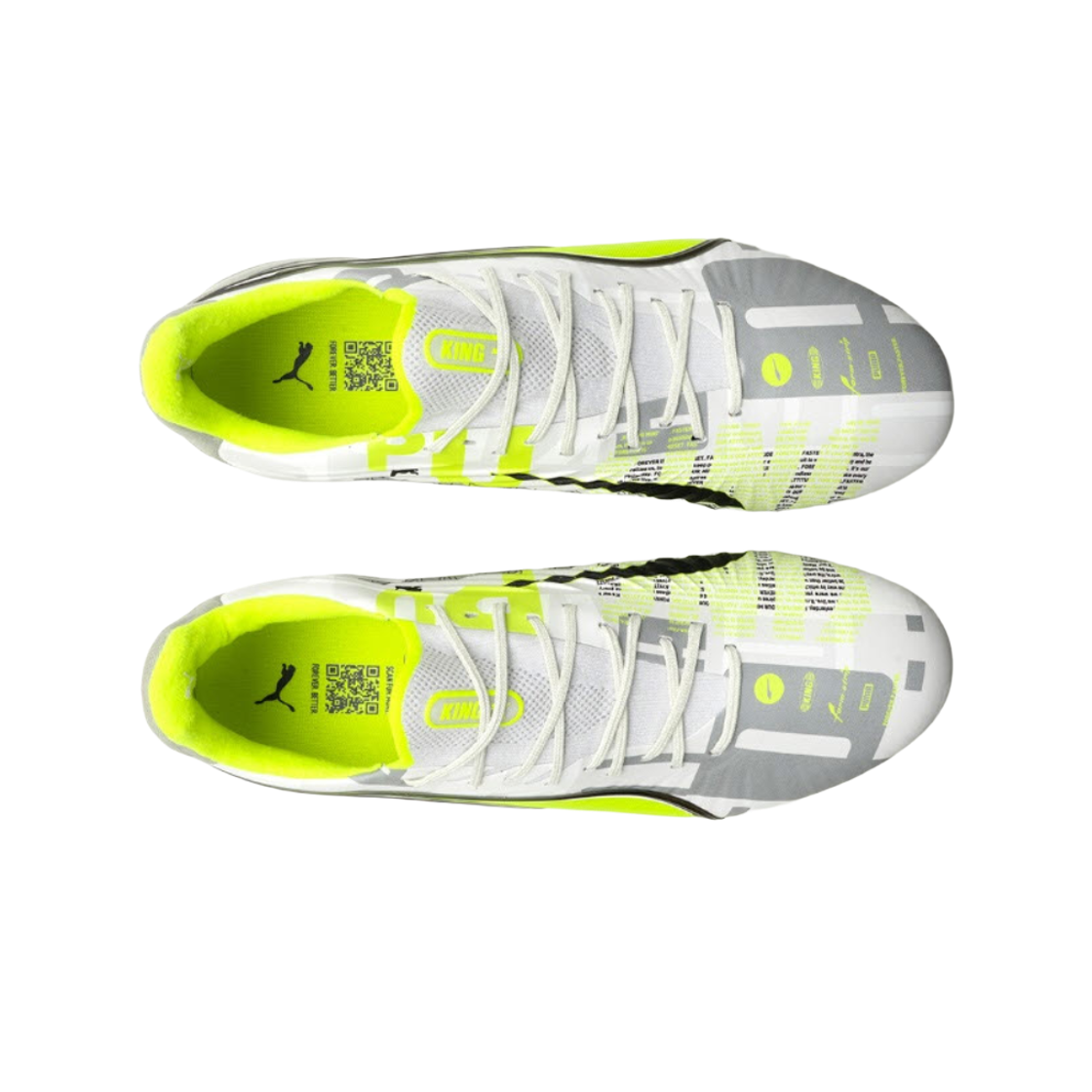 푸마 킹 얼티메이트 포에버 FG/AG 페더 그레이 일렉트릭 라임(Puma King Ultimate Forever FG/AG Feather Gray Electric Lime) - 2
