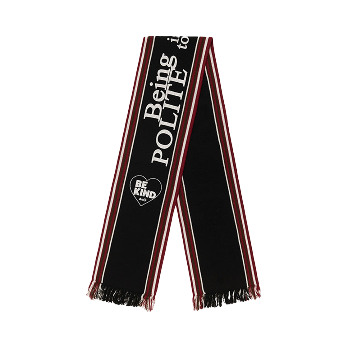 AB25AW03 AbO 80s Football Scarf Polite