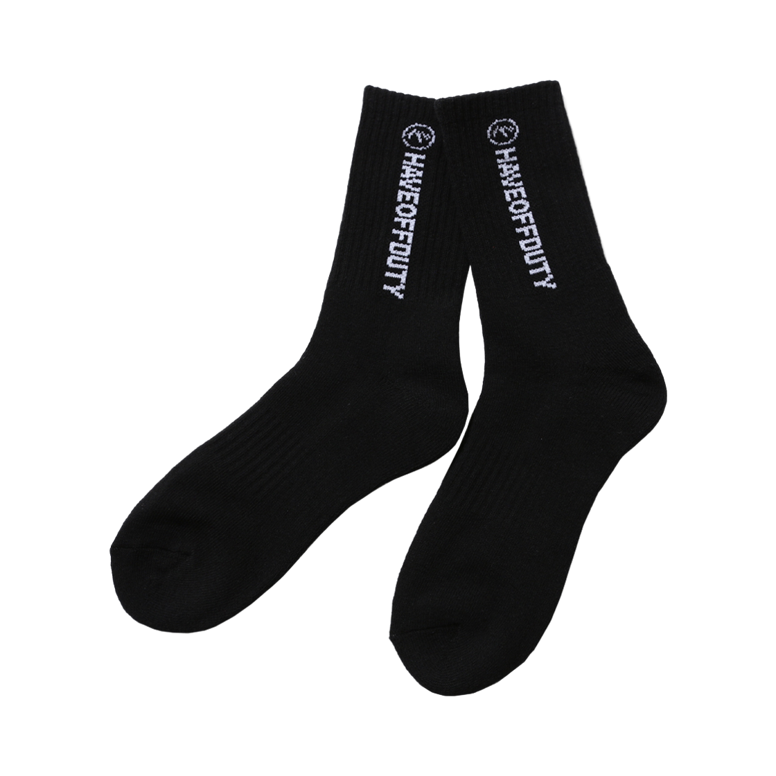 2602AC002BK HAVEOFFDUTY Comfortable Daily Socks Black 2 Set
