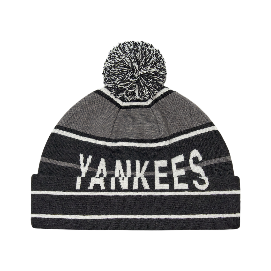 3ABNV0366-50BKS MLB Sportive Pom Pom Beanie New York Yankees Black