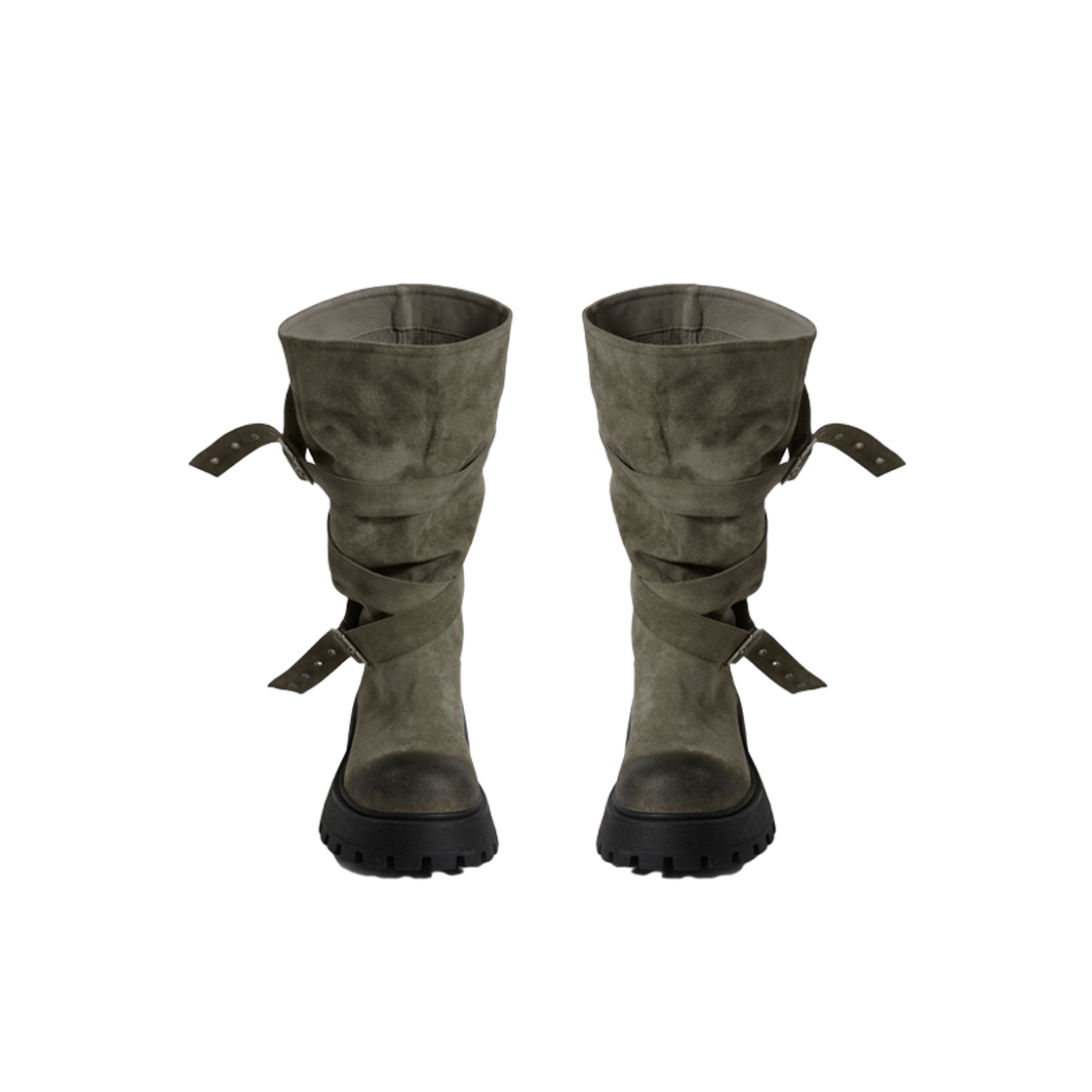 P0000FUG Gateless Middle Engineer Boots-Khaki
