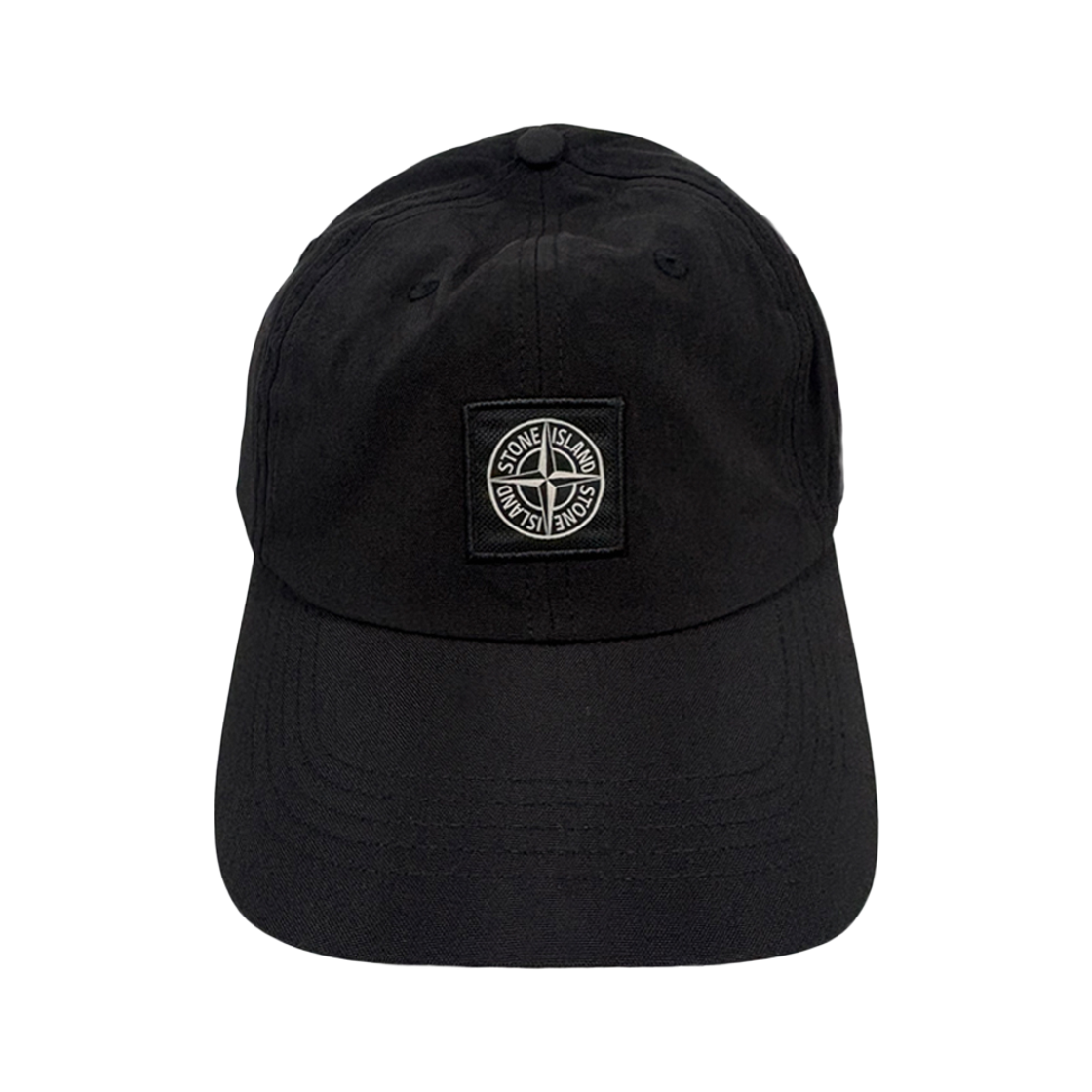 L1S15 9100001 S0323 V0029 [15% 쿠폰] Stone Island Logo Patch Nylon Cap Black